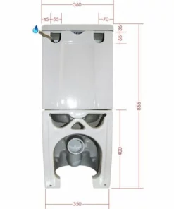 BERNSTEIN WC à Poser CT1099 - Arrivée D'eau En Haut - Avec Abattant Soft-Close -BERNSTEIN Shop 11472317 5