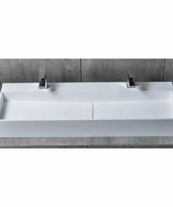 BERNSTEIN Vasque à Poser, TWG07, En Fonte Minérale (pure Acrylique) - 120x40x15cm -BERNSTEIN Shop 11617565 3