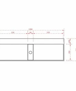 BERNSTEIN Vasque à Poser, TWG07, En Fonte Minérale (pure Acrylique) - 120x40x15cm -BERNSTEIN Shop 11617565 5