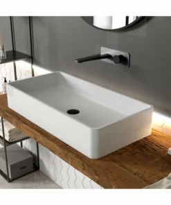 BERNSTEIN Vasque à Poser En Solide Surface PB2013 - 80 X 40 X 14,5 Cm - Blanc Mat 10 BERNSTEIN Vasque à Poser En Solide Surface PB2013 - 80 X 40 X 14,5 Cm - Blanc Mat -BERNSTEIN Shop 12195747 4