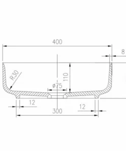 BERNSTEIN Vasque à Poser, Carrée, PB2120, En Fonte Minérale (pure Acrylique) - 40x40x13cm -BERNSTEIN Shop 12195773 4