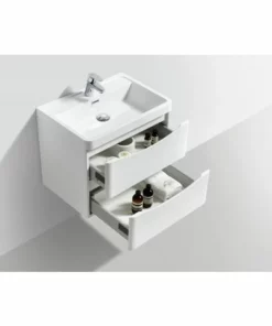 BERNSTEIN Ensemble Salle De Bain SMILE 600 - Blanc Lys - En Option Miroir, Armoire De Toilette Et Meuble Mural: Sans Miroir, Sans Meuble Mural De Droite, Sans Meuble Mural De Gauche -BERNSTEIN Shop 12195774 3