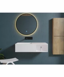 BERNSTEIN Lavabo Suspendu Avec Espace De Rangement PB2037 - 80 X 40 X 20cm En Résine De Synthèse (Solid Stone) 9 BERNSTEIN Lavabo Suspendu Avec Espace De Rangement PB2037 - 80 X 40 X 20cm En Résine De Synthèse (Solid Stone) -BERNSTEIN Shop 12387229 3