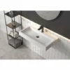 BERNSTEIN Vasque à Poser Ou Lavabo à Suspendre PB2143 En Solide Surface (Solid Stone) – Blanc Mat – 80 X 42 X 10 Cm -BERNSTEIN Shop 12442760 1