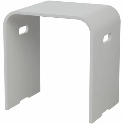 BERNSTEIN Tabouret De Douche PB4002 En Fonte Minérale - Blanc Mat 4 BERNSTEIN Tabouret De Douche PB4002 En Fonte Minérale - Blanc Mat – Image 2