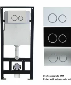 BERNSTEIN WC Suspendu Offre Spéciale Pack économique 3: NT2039 - Et Bâti-support G3004A Avec Plaque De Déclenchement: Modèle 4111 Satin -BERNSTEIN Shop 12923414 5
