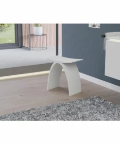 BERNSTEIN Tabouret De Douche PB4001 En Fonte Minérale - Blanc Mat -BERNSTEIN Shop 12923415 3