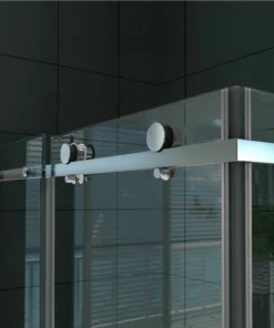 BERNSTEIN Paroi De Douche Fixe Et Porte Coulissante - Nano - EX802 - 80 X 120 X 195 Cm - Receveur Et épaisseur Du Verre En Option: Verre ESG De 6mm, Mit Acryl-Duschtasse (de) -BERNSTEIN Shop 13081498 5