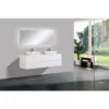 BERNSTEIN Ensemble De Salle De Bain Milou 1600 Blanc Mat - Miroir Et Vasque En Option: Sans Miroir, Sans Cache Supplémentaire, Sans Vasque à Poser