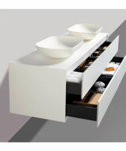 BERNSTEIN Ensemble De Salle De Bain Milou 1600 Blanc Mat - Miroir Et Vasque En Option: Sans Miroir, Sans Cache Supplémentaire, Sans Vasque à Poser -BERNSTEIN Shop 14455611 3