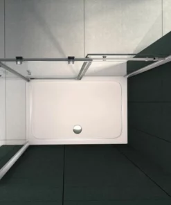 BERNSTEIN Paroi De Douche Fixe Et Porte Coulissante - Nano - EX802 - 90 X 140 X 195 Cm - Receveur Et épaisseur Du Verre En Option: Verre ESG De 8mm, Mit Acryl-Duschtasse (de) -BERNSTEIN Shop 14917862 3