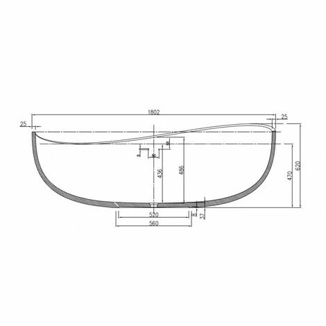 BERNSTEIN Baignoire îlot En Pierre Solide, Solide Surface, WAVE STONEgris Mat, 180 X 110cm : Sans Cache Supplémentaire 6 BERNSTEIN Baignoire îlot En Pierre Solide, Solide Surface, WAVE STONEgris Mat, 180 X 110cm : Sans Cache Supplémentaire – Image 5