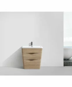 BERNSTEIN Petit Meuble De Salle De Bain Victoria 650D Basic, En Chêne Clair