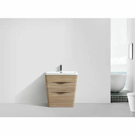 BERNSTEIN Petit Meuble De Salle De Bain Victoria 650D Basic, En Chêne Clair 3 BERNSTEIN Petit Meuble De Salle De Bain Victoria 650D Basic, En Chêne Clair