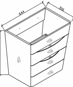 BERNSTEIN Petit Meuble De Salle De Bain Victoria 650D Basic, En Chêne Clair 11 BERNSTEIN Petit Meuble De Salle De Bain Victoria 650D Basic, En Chêne Clair -BERNSTEIN Shop 54100542 5