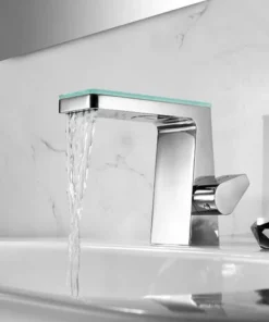 BERNSTEIN Robinet Mitigeur Pour Lavabo Ou Vasque NT7320 Effet Cascade - Chrome Et Verre -BERNSTEIN Shop 54313422 2