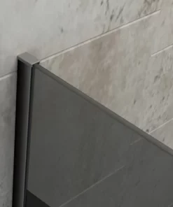 BERNSTEIN Paroi De Douche à L'italienne - Nano Protection - 8mm - EX101 Noir - Verre Gris Et Satiné Partiel - Largeur Sélectionnable: 1000mm -BERNSTEIN Shop 54313436 3
