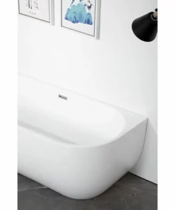 BERNSTEIN Baignoire îlot LENA CORNER En Acrylique Sanitaire Blanc Brillant - Installation à Gauche -170 X 75 Cm - Robinetterie En Option: Sans Robinet Mitigeur, Sans Siphon -BERNSTEIN Shop 54313475 4