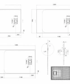 BERNSTEIN Receveur De Douche En SMC - 3,2 Cm De Hauteur - Gris Effet Béton - Dimensions Et Accessoires Sélectionnables: Sans Système D‘évacuation, 90x90cm (en) -BERNSTEIN Shop 54313486 5