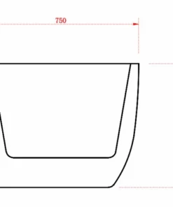 BERNSTEIN Baignoire Autoportante LENA En Acrylique Blanc Brillant - 170 X 75 Cm - Robinetterie En Option: Sans Robinet Mitigeur, Sans Siphon -BERNSTEIN Shop 54313547 4