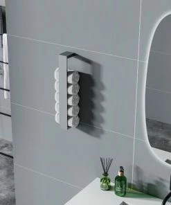 BERNSTEIN Porte-serviettes Design HH40 Pour Montage Mural - Couleur Sélectionnable: Chrome