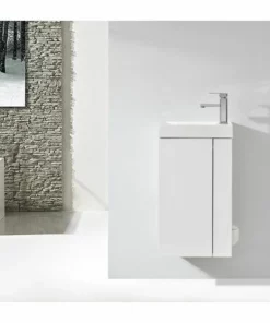 BERNSTEIN Lave-mains Pour WC Ou Petite Salle De Bain Compact 400 - Blanc Mat -armoire De Toilette Et Miroir En Option: Sans Miroir, Sans Bonde Pop Up, Brosse WC à Gauche 9 BERNSTEIN Lave-mains Pour WC Ou Petite Salle De Bain Compact 400 - Blanc Mat -armoire De Toilette Et Miroir En Option: Sans Miroir, Sans Bonde Pop Up, Brosse WC à Gauche -BERNSTEIN Shop 54313595 3