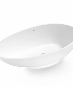 BERNSTEIN Baignoire îlot Design En Pierre Solide VIGO - Blanc Mat - Dimensions Sélectionnables: 150 X 75 Cm (de) -BERNSTEIN Shop 54313610 4