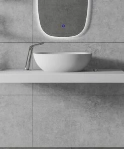 BERNSTEIN Plan De Toilette En Fonte Minérale B30 - Blanc Mat - Largeur Sélectionnable: 80cm -BERNSTEIN Shop 54313628 3