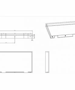 BERNSTEIN Plan De Toilette En Fonte Minérale B30 - Blanc Mat - Largeur Sélectionnable: 80cm -BERNSTEIN Shop 54313628 4