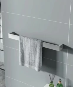 BERNSTEIN Barre Porte-serviettes Mural HH60 - Couleur Sélectionnable: Chrome