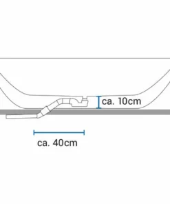 BERNSTEIN Baignoire îlot En Acrylique Sanitaire Effet Feuille D'or TERRA - 186 X 88 Cm - Accessoires En Option: Sans Robinet Mitigeur, Sans Siphon -BERNSTEIN Shop 54313847 4