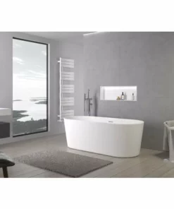 BERNSTEIN Baignoire îlot MIO 2.0 Acrylique - 170 X 75 X 58 Cm - Robinetterie Disponible En Option: Sans Robinet Mitigeur, Blanc Brillant