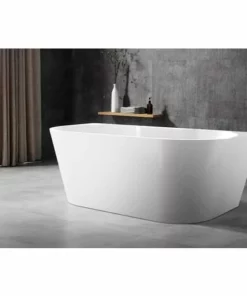 BERNSTEIN Baignoire îlot NOVA PLUS En Acrylique Sanitaire Blanc - 170 X 80 Cm - Robinetterie 6080 En Option: Sans Siphon, Sans Service De Prémontage, Sans Mitigeur 6080