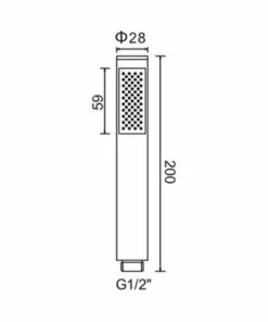 BERNSTEIN Douchette à Main De Forme Ronde HB03B - En Noir Mat -BERNSTEIN Shop 54314062 3