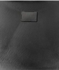 BERNSTEIN Receveur De Douche Noir Série GT En SMC - Largeur 80cm - Accessoires Sélectionnables: Sans Système D‘évacuation, 80x80cm (de)