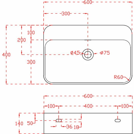 BERNSTEIN Vasque à Poser Ou Lavabo à Suspendre TWG201 En Solide Surface (Solid Stone) – Noir/blanc Mat – 60 X 40 X 14 Cm 4 BERNSTEIN Vasque à Poser Ou Lavabo à Suspendre TWG201 En Solide Surface (Solid Stone) – Noir/blanc Mat – 60 X 40 X 14 Cm – Image 2
