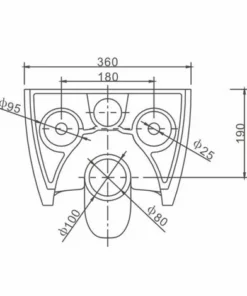 BERNSTEIN WC Suspendu à Fond Creux Sans Bride NANO NT2039 - Noir - Abattant Softclose Inclus: Extra Plat -BERNSTEIN Shop 54314113 5
