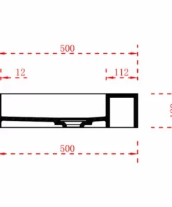 BERNSTEIN Vasque Murale Ou à Poser Avec Espace De Rangement TWG222 - Solid Surface - 120 X 50 X 12 Cm -BERNSTEIN Shop 54314142 3