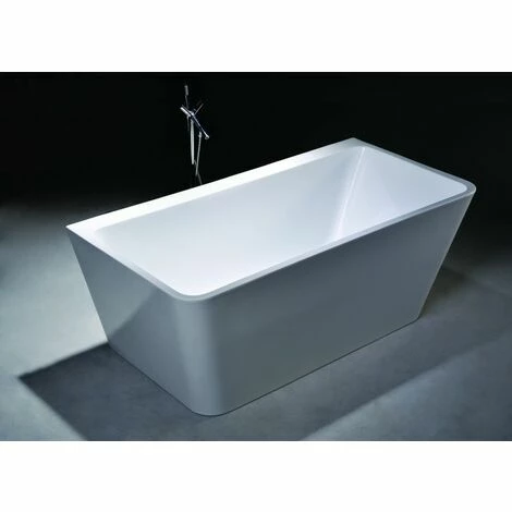 BERNSTEIN Baignoire îlot VENEZIA Acrylique Blanc Brillant - 170 X 80 Cm - Accessoires En Option: Sans Robinet Mitigeur, Sans Siphon 5 BERNSTEIN Baignoire îlot VENEZIA Acrylique Blanc Brillant - 170 X 80 Cm - Accessoires En Option: Sans Robinet Mitigeur, Sans Siphon – Image 3