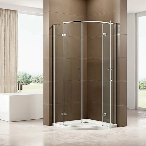 BERNSTEIN Cabine De Douche Quart De Cercle Avec Portes Pivotantes EX406A - Verre De Sécurité ESG Nano - Dimensions Séclectionnables: 80x80cm 4 BERNSTEIN Cabine De Douche Quart De Cercle Avec Portes Pivotantes EX406A - Verre De Sécurité ESG Nano - Dimensions Séclectionnables: 80x80cm – Image 2