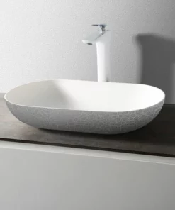 BERNSTEIN Vasque à Poser O-540 OCEAN En Fonte Minérale - Effet Pierre Gris Mat - 54 X 34 X 12cm: Sans Cache Supplémentaire 11 BERNSTEIN Vasque à Poser O-540 OCEAN En Fonte Minérale - Effet Pierre Gris Mat - 54 X 34 X 12cm: Sans Cache Supplémentaire -BERNSTEIN Shop 54314316 5