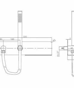 BERNSTEIN Set Pour La Douche En Noir CZT050-1 Avec Flexible, Support Et Douchette à Main -BERNSTEIN Shop 54314319 5