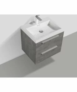 BERNSTEIN Ensemble Salle De Bain M600 - Gris Effet Béton - Miroir En Option: Sans Miroir -BERNSTEIN Shop 54314325 3