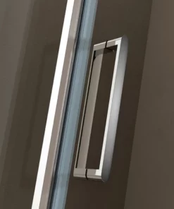 BERNSTEIN Paroi De Douche D'angle En Verre Véritable NANO De 8mm NT416 - En Option : Couleur Des Profilés Et Dimensions: Chrome, 80cm, 70cm -BERNSTEIN Shop 54314339 5