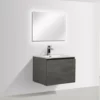 BERNSTEIN Meuble Salle De Bain Alice 600 Gris Effet Béton - Miroir En Option: Sans Miroir -BERNSTEIN Shop 54314347 1