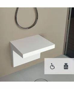 BERNSTEIN Siège De Douche Mural PB4003 En Fonte Minérale