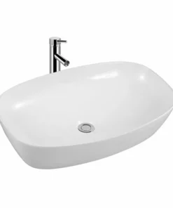 BERNSTEIN Lave-mains à Poser En Céramique Sanitaire KW6257 - 50 X 38 X 13 Cm - Blanc Brillant: Sans Bonde Pop Up
