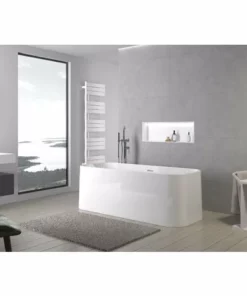 BERNSTEIN Baignoire îlot RIVA 2.0 En Acrylique Blanc - Dimensions Sélectionnables: Sans Robinet Mitigeur, Blanc Brillant, 170x70 Cm (de)