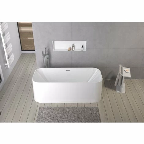 BERNSTEIN Baignoire îlot RIVA 2.0 En Acrylique Blanc - Dimensions Sélectionnables: Sans Robinet Mitigeur, Blanc Brillant, 170x70 Cm (de) 7 BERNSTEIN Baignoire îlot RIVA 2.0 En Acrylique Blanc - Dimensions Sélectionnables: Sans Robinet Mitigeur, Blanc Brillant, 170x70 Cm (de) – Image 5