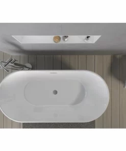 BERNSTEIN Baignoire îlot VERA 2.0 En Acrylique - 170 X 80 X 61 Cm - Robinetterie Disponible En Option: Sans Robinet Mitigeur, Blanc Brillant -BERNSTEIN Shop 54314507 4